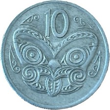 1975 NEW ZEALAND 10 CENT COIN 