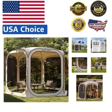 10x10 FT Pop-Up Screen House Tent - Portable Canopy for Outdoor Comfort