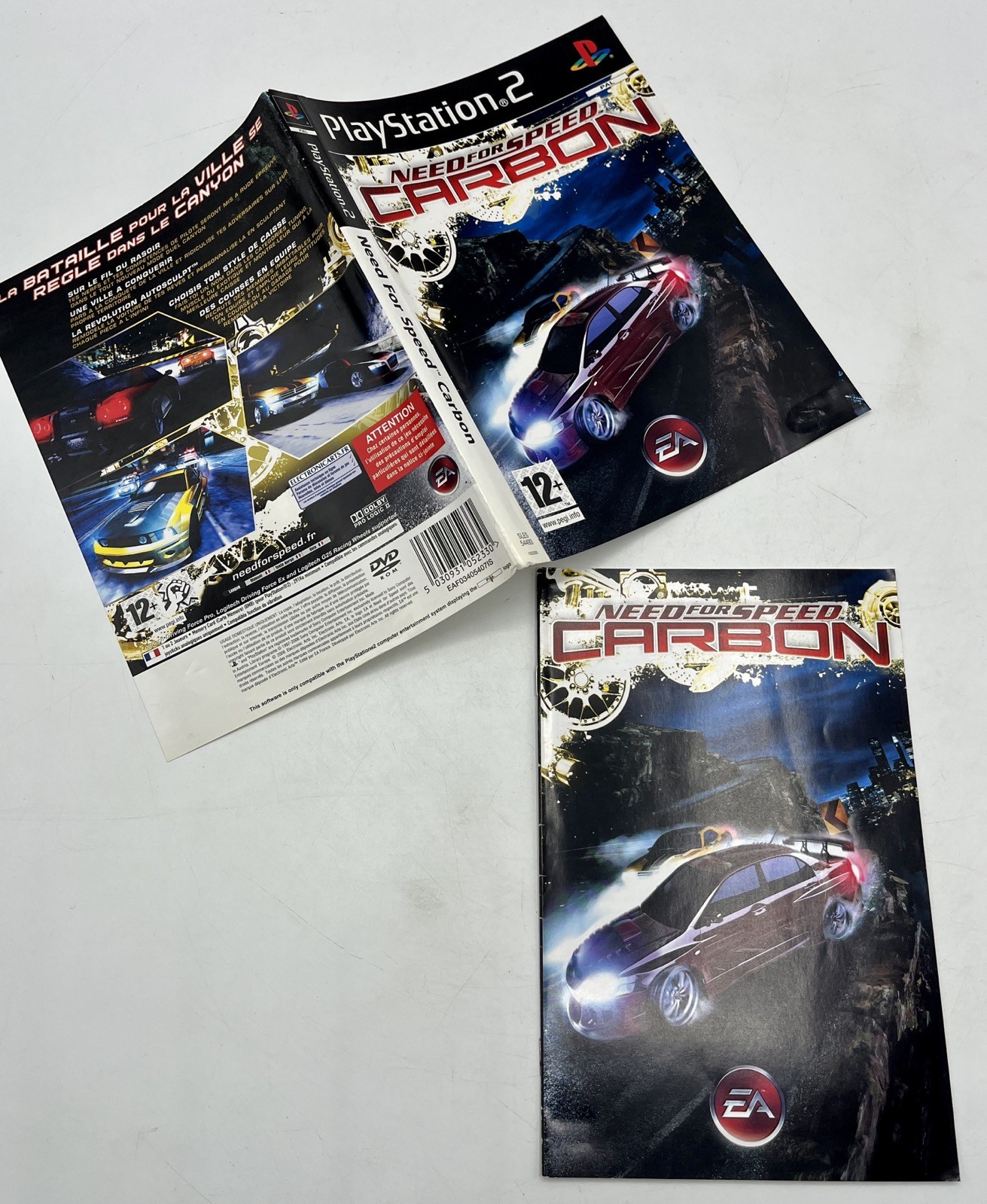 Notice + Jaquette pour Jeu NEED FOR SPEED Carbon - Playstation PS2 - 2006 - TBE