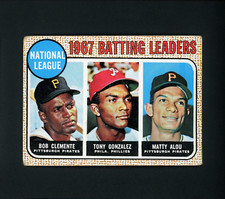 1968 Topps NL Batting Leaders - Clemente, Gonzalez, Alou (HOF)#1 VG