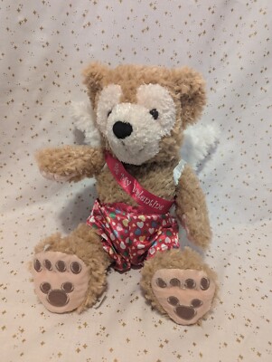 Valentine Duffy Mickey Bear 12 Inches Disney Plush 2010 Disneyland Disney World 
