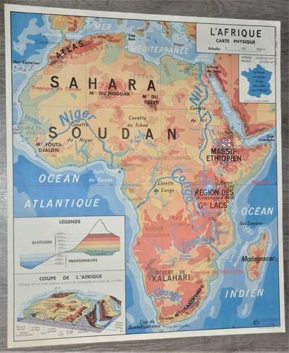 Antique School Education Poster School Collection Europe - Africa - Picture 5 of 7