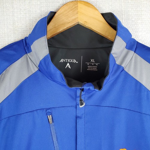 ANTIGUA x NY METS Size XL Full Zip Softshell Windbreaker Jacket Golf Blue Gray - Picture 13 of 15