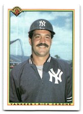 Rick Cerone 1990 Bowman Baseball #435 New York Yankees