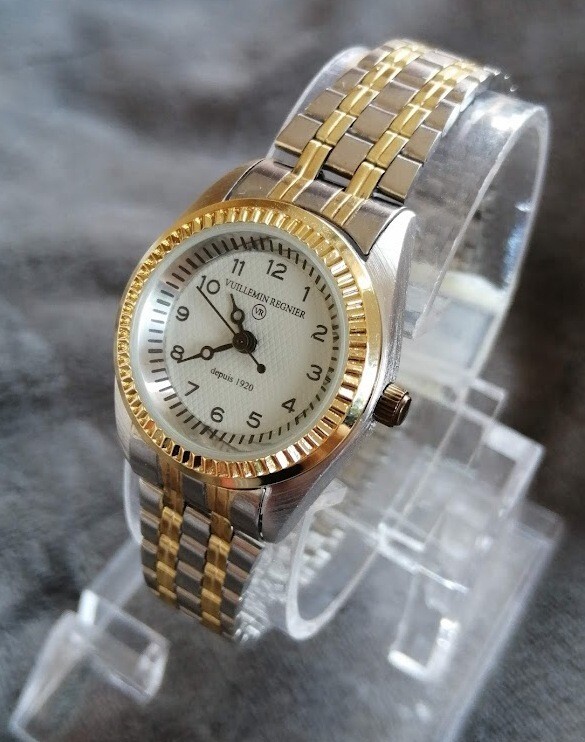 Montre femme Vuillemin Regnier montre quartz bicolore neuve classique