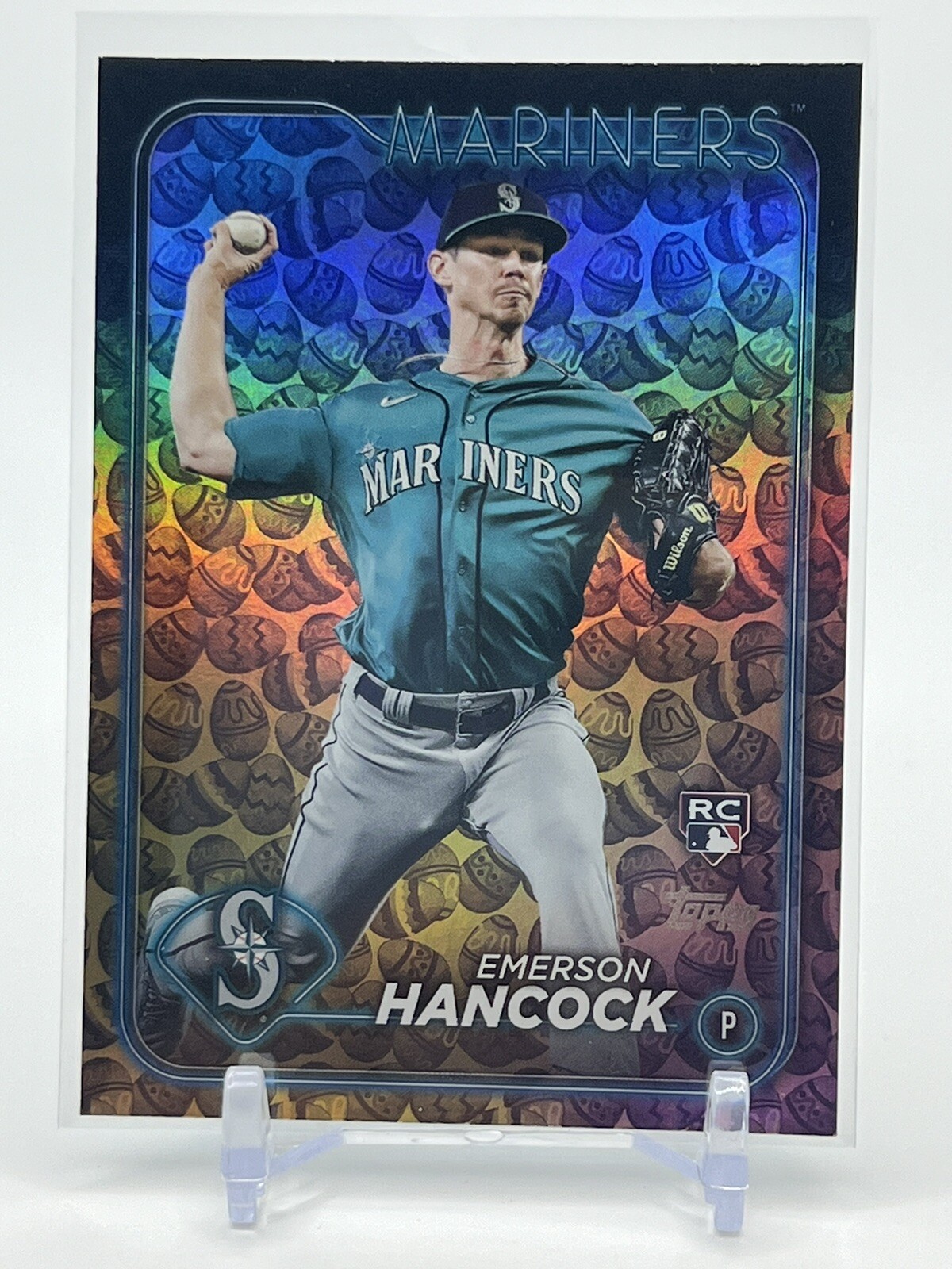 Emerson Hancock 2024 Topps Series 1 Easter Eggs Holiday SP Card #39 RC Rookie