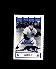 Bob Turley Signed 1992 Wiz The 50's New York Yankees Autograph