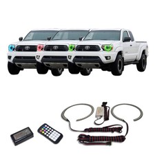 Rgb Multi Color Angel Eye Headlight Halo Kit For Toyota Tacoma 12-15 Rgb Multi Color Angel Eye Headlight Halo Kit For Toyota Tacoma 12-15