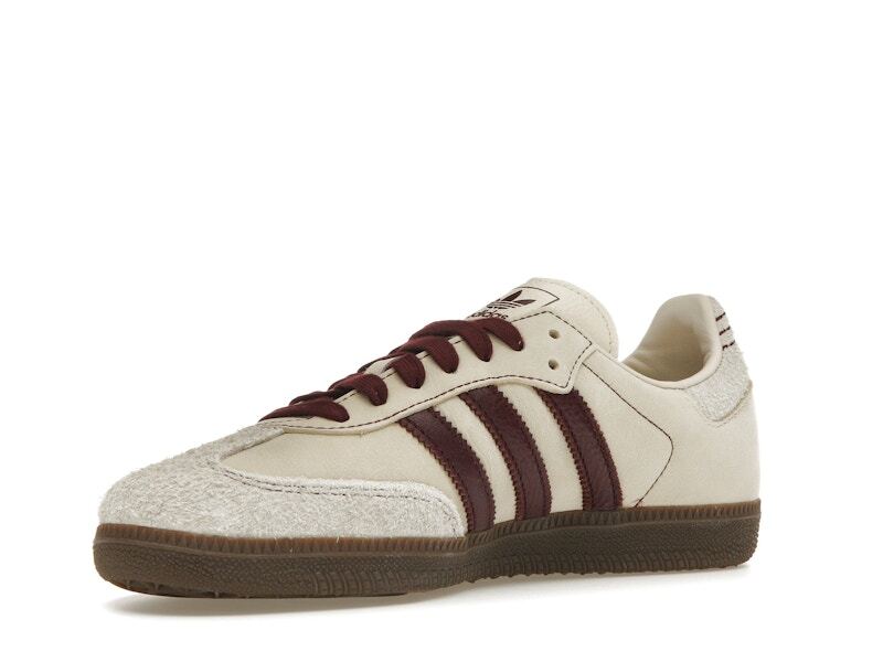 Size 7.5 - adidas Samba OG Wonder White Maroon W for sale