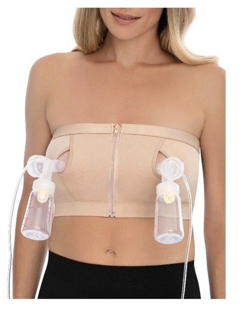 strapless pumping bra