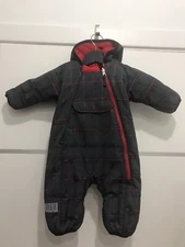 Obermeyer Rodeo Snow Suit Reversible Bunting Fleece Lined 0-6 mos One piece