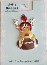 Little Buddies by REGENT SQUARE Reindeer FOOTBALL Ornament