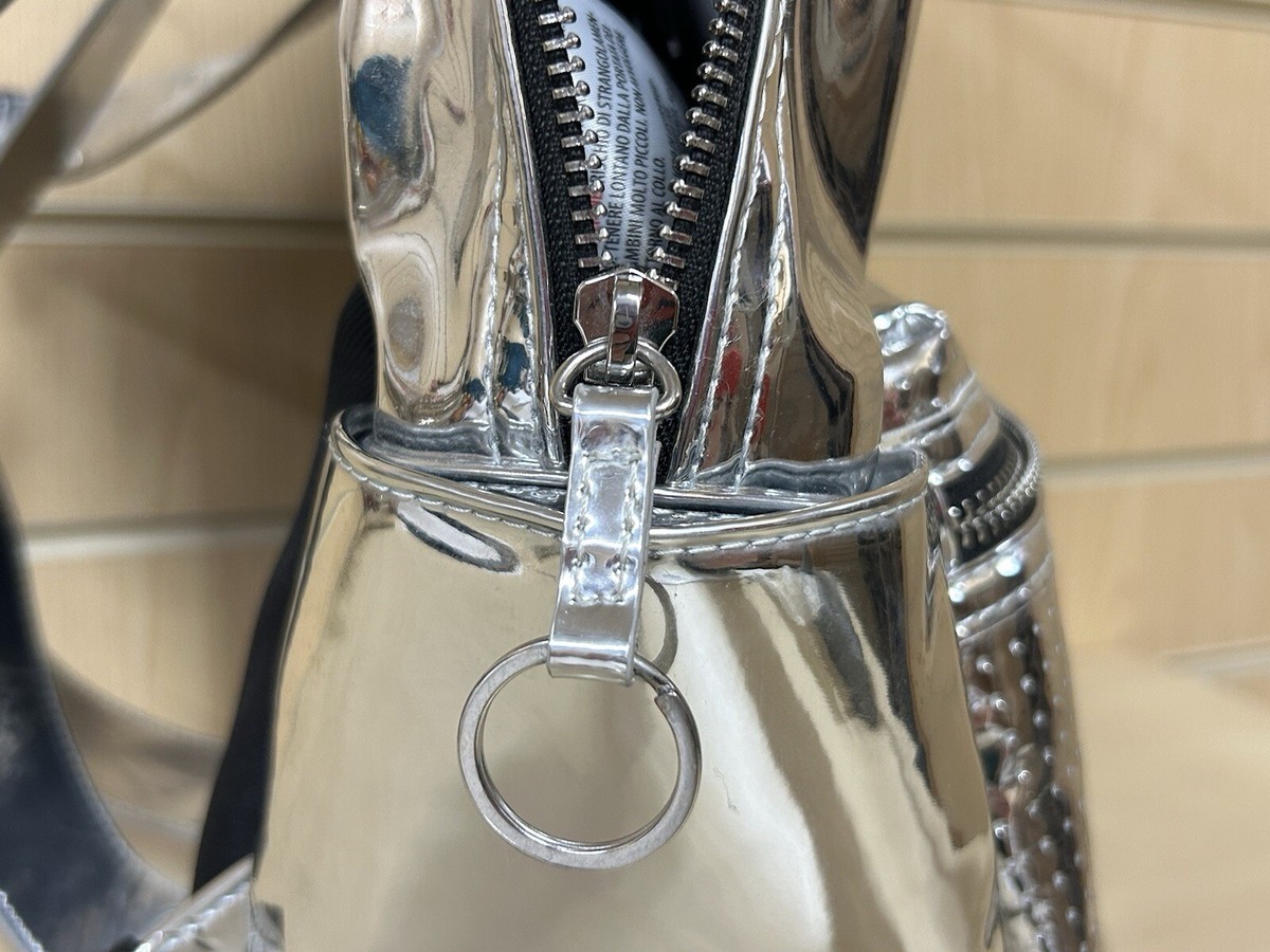 Disney Pin Collector Visa Exclusive Metallic Silver Vinyl Backpack Limited NWT Disney Visa Cardmember Exclusive Metallic Silver Vinyl  main image 2