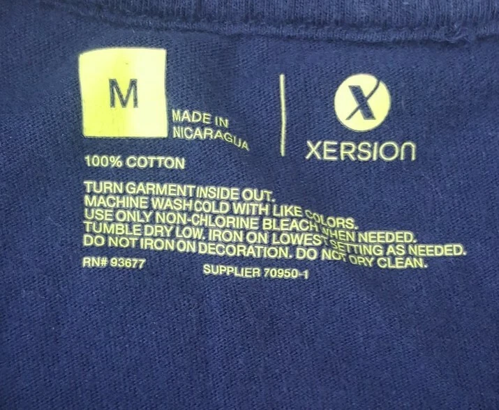 Xersion Graphic T-Shirt Blue Size Medium Respect The Fury Karate Motivational - Image 3 of 4