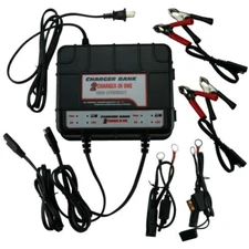 Banshee 2-Bank Marine Battery Charger, 10-Amp (5-Amp Per Bank) Dual Battery
