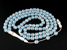 Brass inlay decor Camel bone99 beads Islamic Prayer Beads Misbaha Tesbih 302113