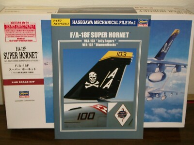 Hasegawa 1/48 Scale F/A-18F Super Hornet + Hasegawa Mechanical