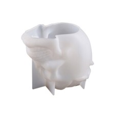 Rose Skull Pen Holder Pot Mold Epoxy Resin Silicone Mold for DIY Decoration