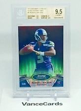 Russell Wilson Black Refractor #/75 BGS 9.5 2012 Bowman Sterling RC Rookie #5 SP
