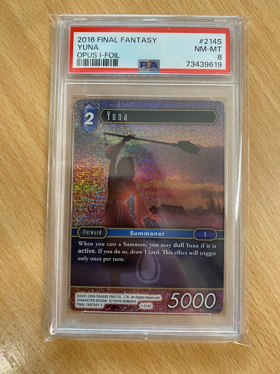 Yuna 1-214S WAVE 2 FOIL (PSA 8) Final Fantasy 73439619 | eBay UK