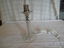 Lampada da tavolo elettrica vintage anni 60 70 vetro 10"