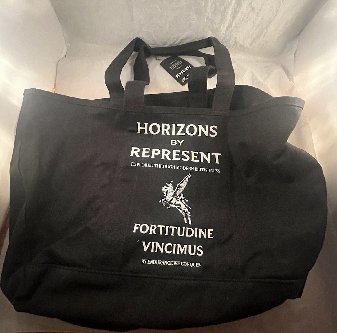 Horizons By Represent Black Tote Bag New With Tags Men