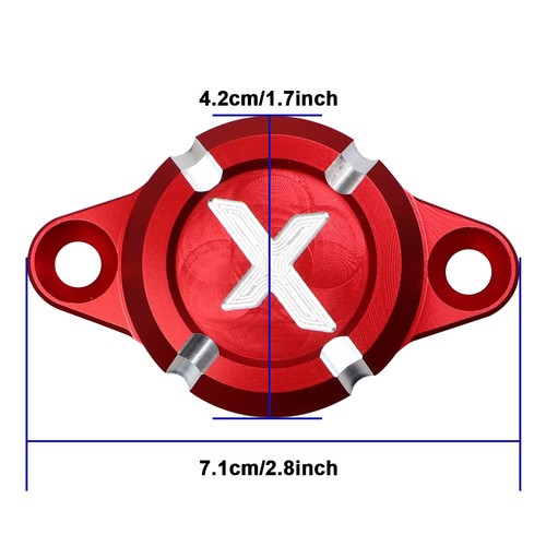 Cubierta de tapa de enchufe de inspección de sincronización de moto para Ducati Desert X 2022-23 aluminio - Imagen 10 de 10