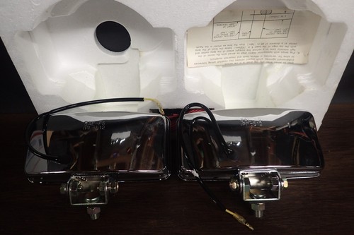 Rare Vintage IPF K-Mart Quartz Halogen Fog Lamp Light Set Chrome Japan - Picture 4 of 4