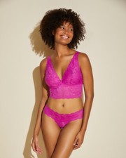 SALE - Cosabella Never Say Never Cutie LR Thong in Cape Fuchsia - OS