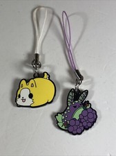 Lot of 2 Enamel Charms Tasty Peach Studios Seabunnies  Meowchi Puppy