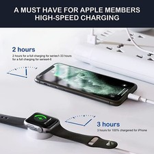 Apple Watch IWatch SE 3  11 10 9 8 Fast Wireless Magnetic Charger Charging Cable — image 5