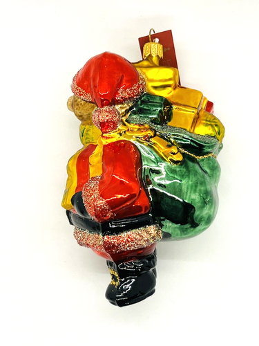 Seltener Weihnachtsbär Weihnachtsschmuck Glaswaren Kunst Studio handgefertigt mit Aufbewahrungsbox - Bild 3 von 23