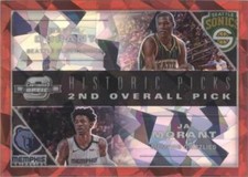2019-20 Panini Contenders Optic - Historic Picks Kevin Durant, Ja Morant #2 Red
