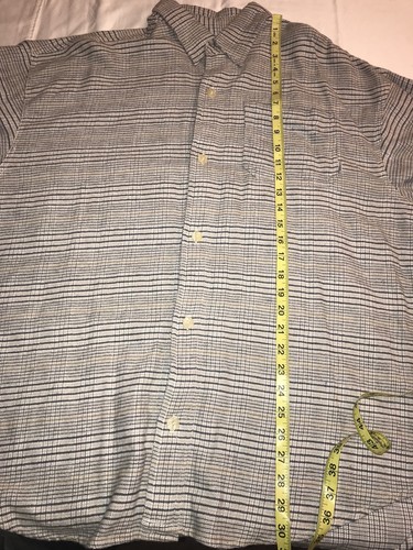 Nueva con etiquetas Camisa de franela Billabong con botones para hombre M Surf Nordstrom a cuadros blanca azul beige - Imagen 6 de 6