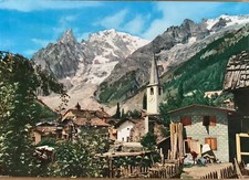 Cartolina Courmayeur Entrèves Aosta viaggiata