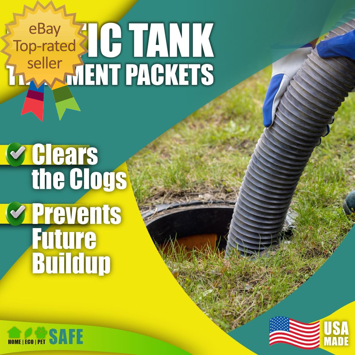 56 Live Septic Tank Treatment 5-Year Supply Ultimate Solution in Preventing