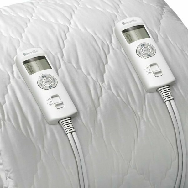 Breville BZB527WHT Bodyzone Quilted Double Heated Electric Blanket for