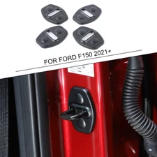 Black Door Lock Covers Buckle Protector Trim For Ford F150 2021-2022 Accessories