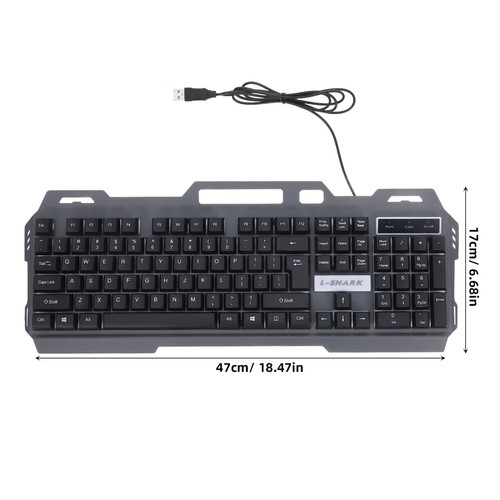 Schwimmende Tastatur Der USB -Kabelmaus Kabelgebundene Computertastatur - Bild 6 von 12