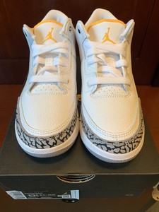 retro 3 white black laser orange