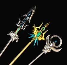 1/6 Scale Metal Staff Scepter Mace Trident Spear Halberd For 12'' Action Figure