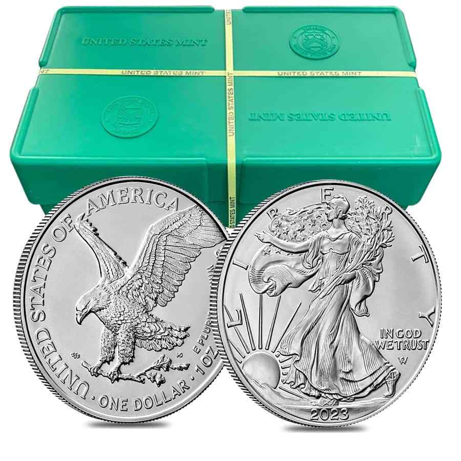 eBay Live Monster Box of 500 2023 1 oz Silver American Eagle 1 Coin BU eBay