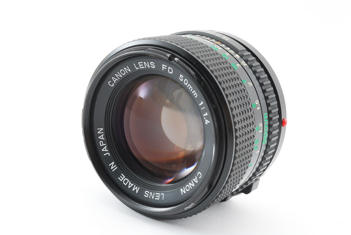 Canon New FD NFD 50mm F/1.4 Standard Lens w/ hood From JAPAN