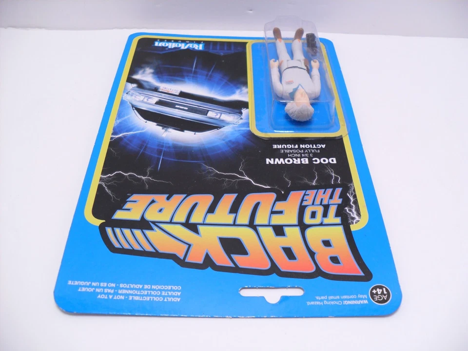 Funko Reaction Super 7 Back to the Future BTTF Retro Doc Brown 3.75" Figure - Image 3 of 4