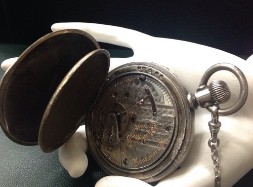 Reloj Bolsillo Hamilton {123735} Talla 18s, 21 Joyas Con Llavero - Imagen 5 de 7