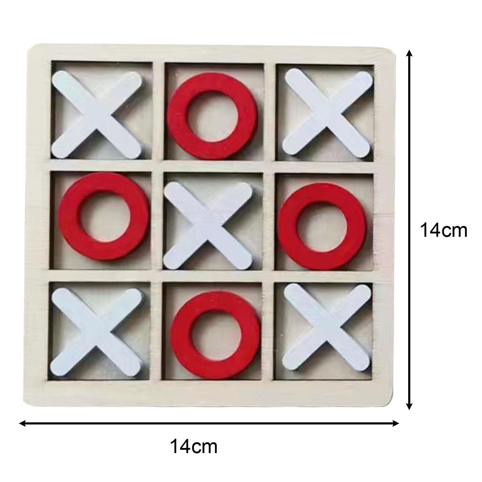 5X Tic TAC Toe Wooden Board Game Strategy Games Xoxo Chess Board Game