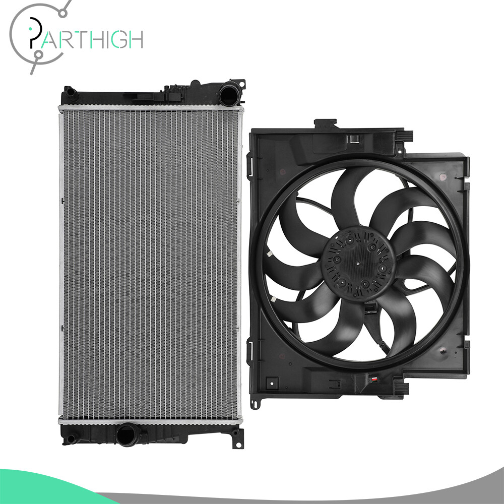 Radiator and Radiator Cooling Fan Assembly Electric For 2014-2015 BMW 228i 428i
