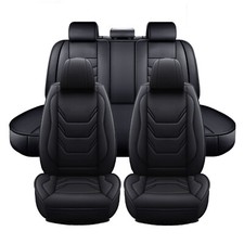 5 Seats For Dodge Car Seat Covers Deluxe Leather Full Set Front Rear Protectors