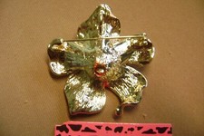 Broche Betsey Johnson – Oiseau Et Fleur De Prunier – Cristal émaillé – Neuve