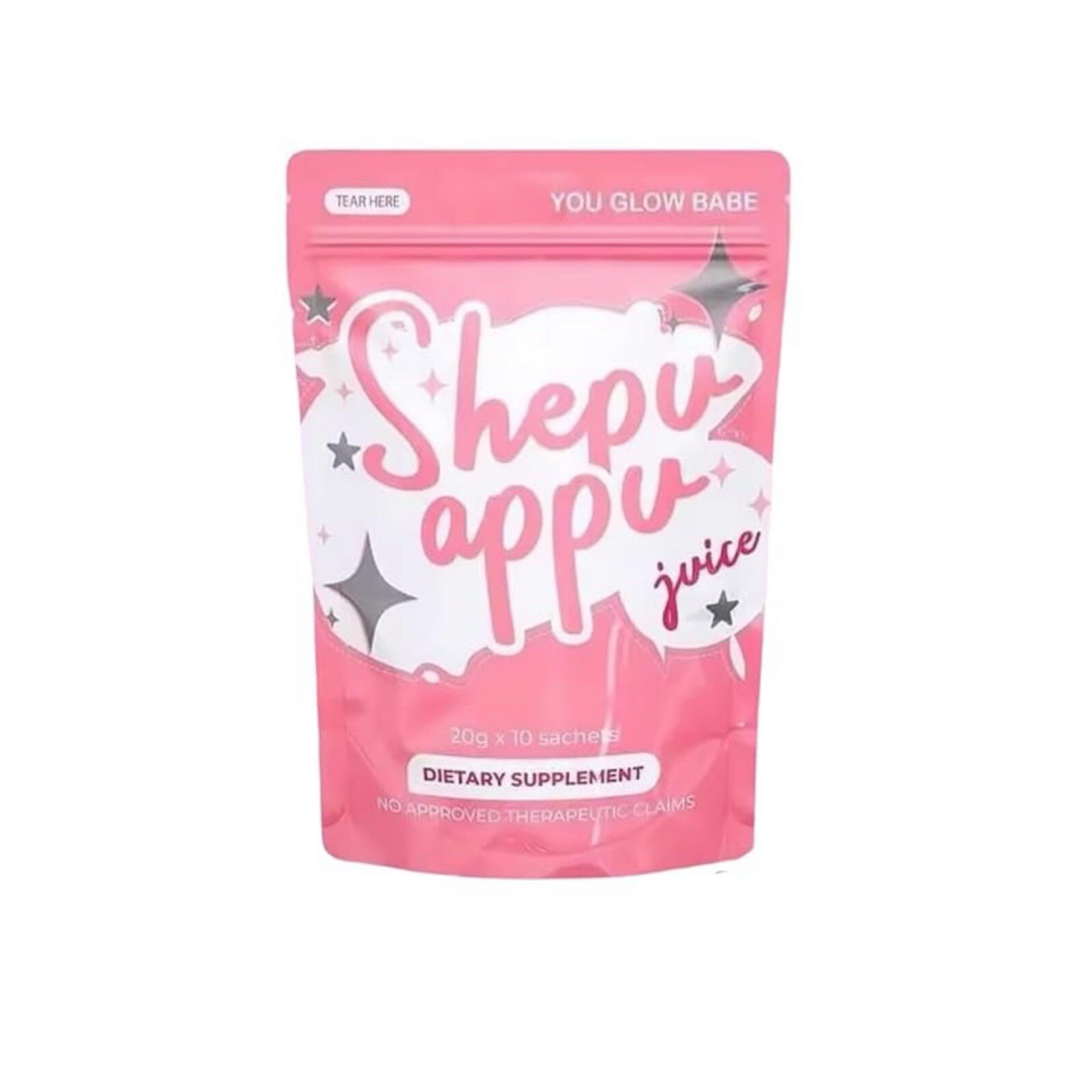 You Glow Babe SHAPE UP SHEPU APPU Juice Powder Mix, 10 Sachets x 15g Each